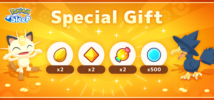 Pokémon Sleep - 30 Million Download Commemorative Gifts