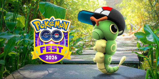 Poké Ball hat Caterpie revealed for Pokémon GO Fest 2026, in-person attendees may also encounter Bulbasaur, Charmander and Squirtle wearing Pikachu visors