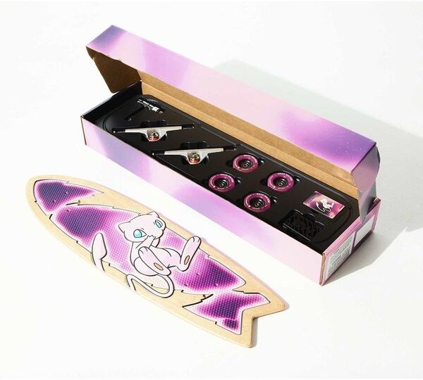 New Pokémon Center x Bear Walker skateboards featuring Mew and Mewtwo designs available now exclusively from the official Pokémon Center