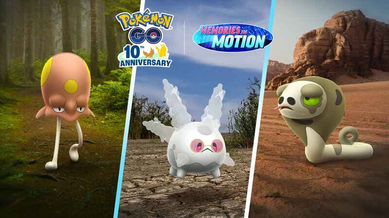 Pokémon GO Sustainability Week now underway until April 14 featuring the Pokémon GO debuts of Silicobra, Sandaconda, Shiny Toedscool and Galarian Corsola wearing pink sunglasses