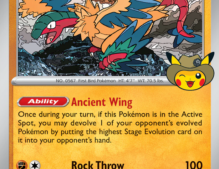 Pokémon Fossil Museum - Chicago’s Field Museum - Archeops Promo Card