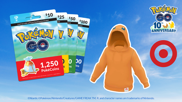 Pokémon GO Gift Cards at Target - Charmander Hoodie Avatar Item