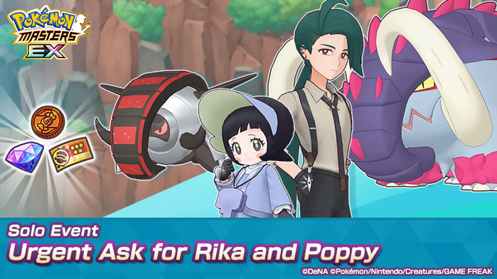 Pokémon Masters EX - Solo Event Urgent Ask for Rika and Poppy / Double Feature Variety Scout