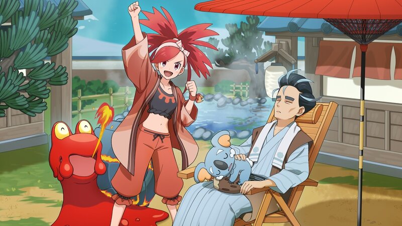 Video: Larry (Special Costume 2) & Komala and Flannery (Special Costume) & Magcargo coming soon to Pokémon Masters EX as new sync pairs