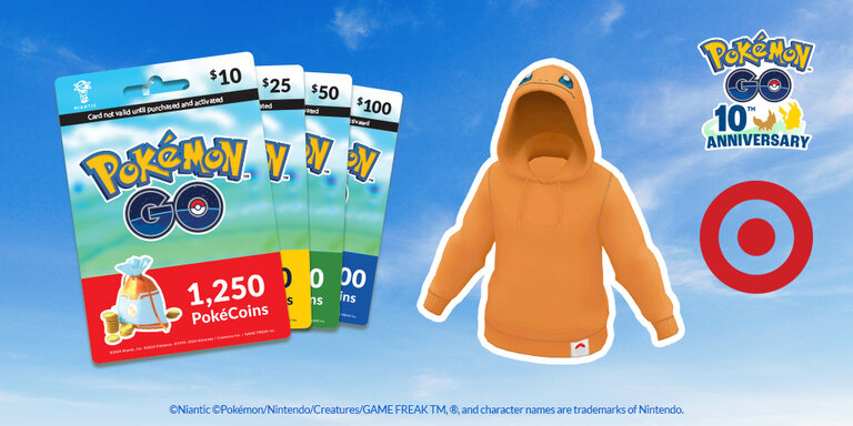 Pokémon GO is celebrating the new Pokémon x Target collection with event-themed Timed Research and more at Target retail locations, players who redeem a Pokémon GO gift card from Target through July 3 will receive a Charmander Hoodie avatar item