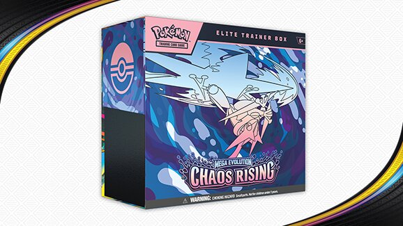 The Pokémon Company showcases new and upcoming collections containing cards from the Pokémon TCG: Mega Evolution—Chaos Rising expansion, launching May 22