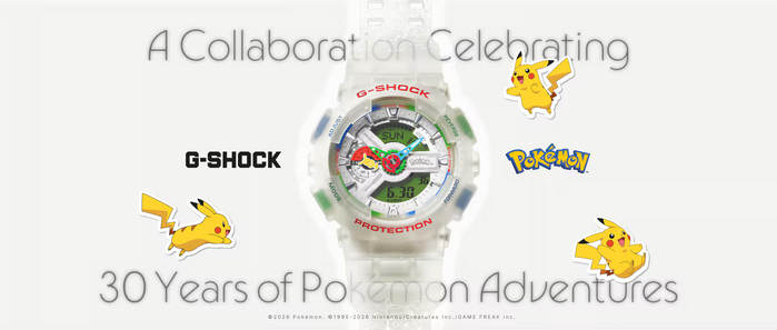 Pokémon 30th Anniversary | Collaboration Model ​GA-110PKM-7A | CASIO G-SHOCK