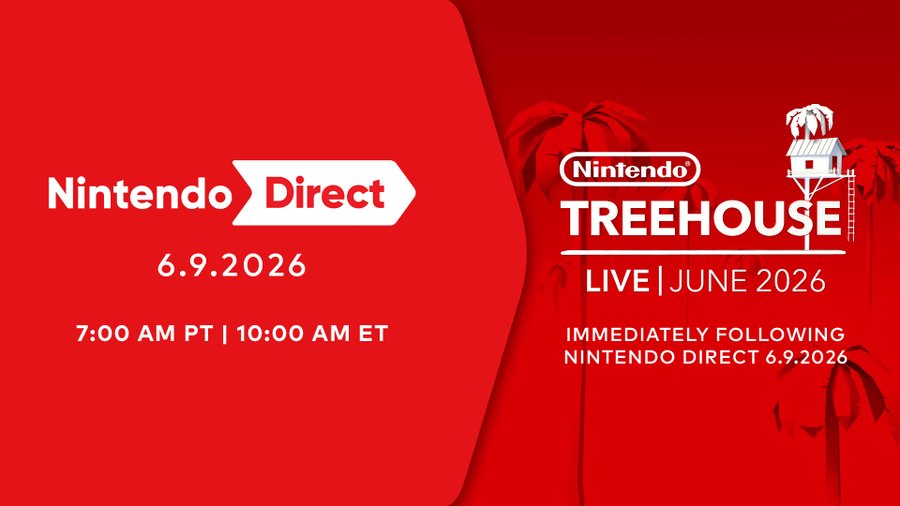 Video – Tune in now to the major June 9 Nintendo Direct for 50 minutes featuring upcoming Nintendo Switch 2 and Nintendo Switch games, 95-minute Nintendo Treehouse: Live will immediately follow