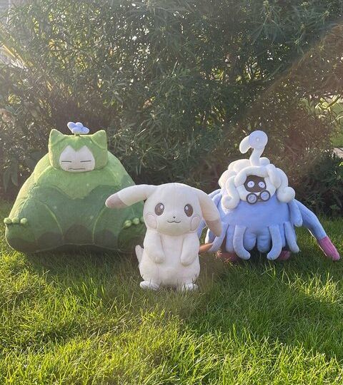 New Pokémon Pokopia plush for Peakychu, Mosslax and Professor Tangrowth now available to purchase from the official Pokémon Center