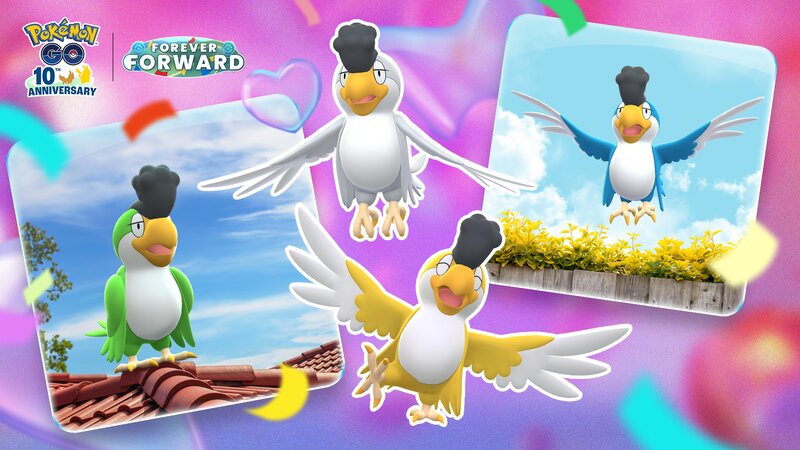 Pokémon GO Flying Taxi event will run from June 23 to 29 featuring the Pokémon GO debut of Squawkabilly, themed wild encounters, Field Research tasks and more