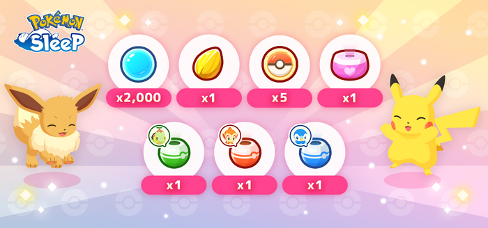 Pokémon Sleep - Third Anniversary Gifts