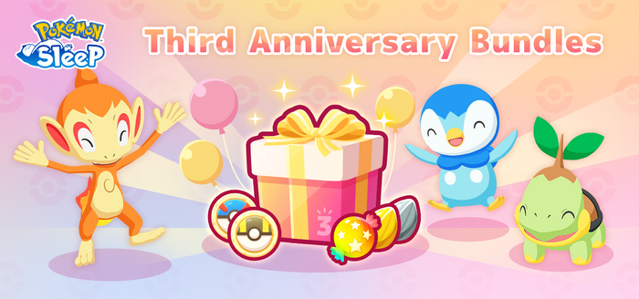 Pokémon Sleep - Third Anniversary Bundles