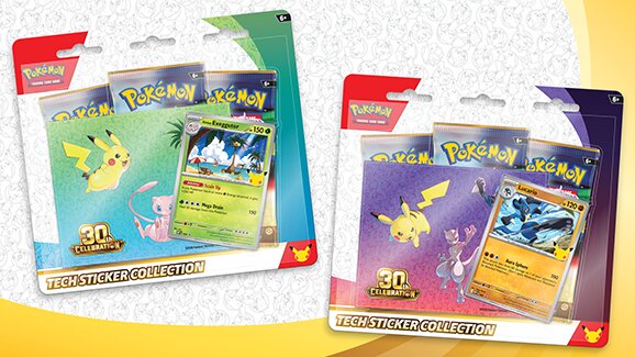 Pokémon TCG: 30th Celebration Tech Sticker Collection revealed and will be released September 16