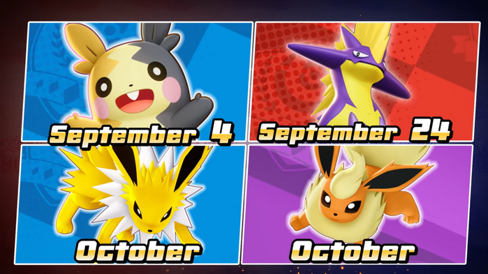 Pokémon UNITE - Morpeko, Toxtricity, Jolteon and Flareon