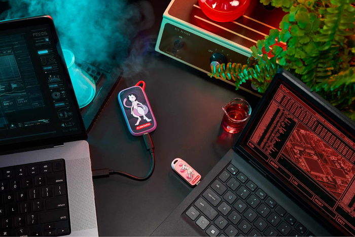 SANDISK Pokémon USB-C Flash Drive, Mew Edition / Portable SSD, Mewtwo Edition