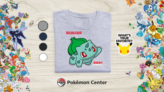 Pokémon Center launches customizable 30th Celebration Character T-Shirts