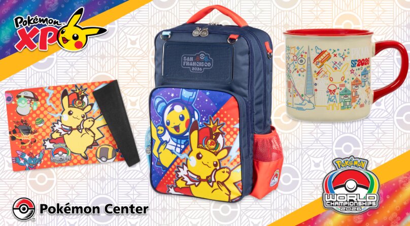 PokémonXP and 2026 Pokémon World Championships Pokémon Center merchandise revealed