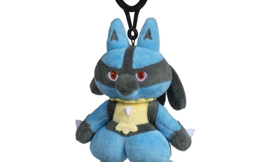 Pokémon Center adds Lucario Practice Makes Perfect posable plush key chain