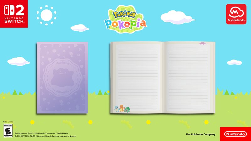 Pokémon Pokopia notebook now available as a My Nintendo reward