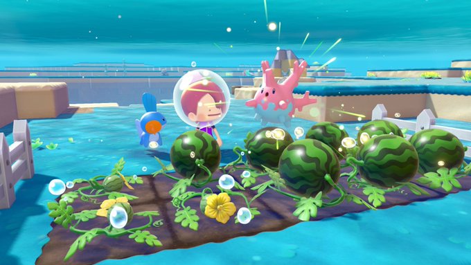 Pokémon Pokopia Reveals New Underwater Features in Bubbly Basin Expansion