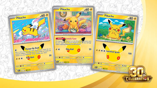 Pokémon TCG: 30th Celebration guarantees a Pikachu card in every pack