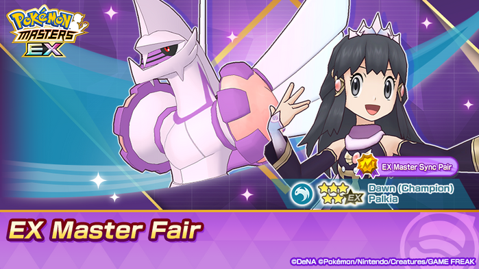 Pokémon Masters EX - EX Master Sync Pair 5★ Dawn (Champion) & Palkia
