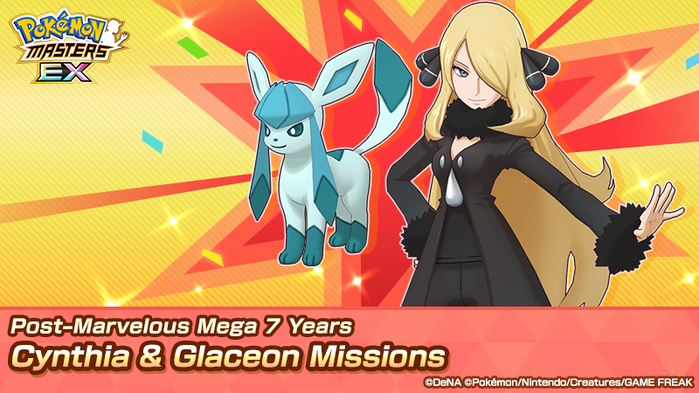 Pokémon Masters EX - Post–Marvelous Mega 7 Years: Cynthia & Glaceon Missions