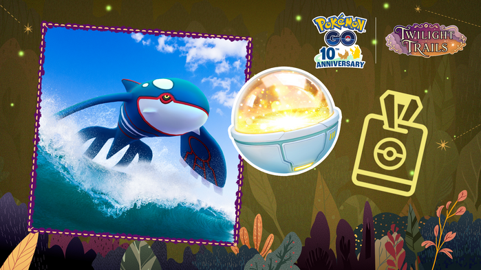 Pokémon GO - Kyogre makes waves and the Lucky Trinket returns in GO Pass: October!
