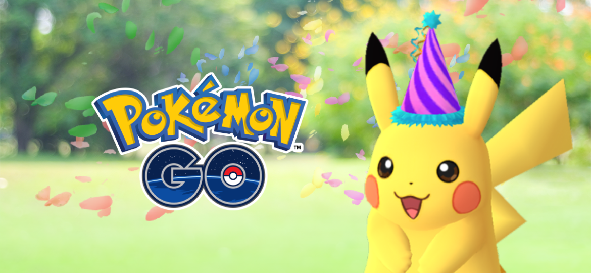 Pokémon GO joins 30th Anniversary Mall Explorations with party hat Pikachu