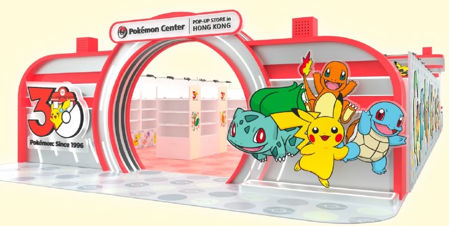 Pokémon's 30 Years of Joy Festival Walk - Pokémon Center POP-UP STORE in Hong Kong