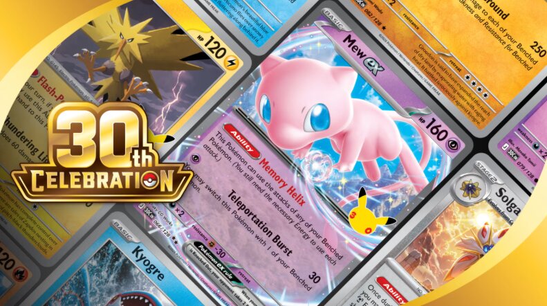 Pokémon TCG’s mysterious RGB Mew cards confirmed as real in 30th Celebration