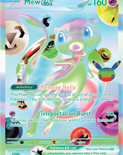 Pokémon TCG 30th Celebration launches with translucent Mew ex and special Mewtwo ex