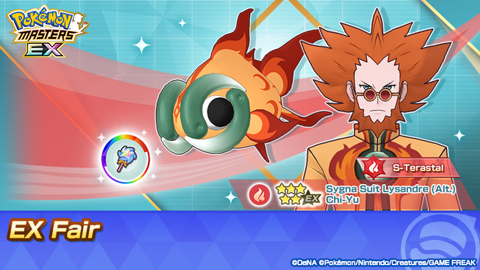 Pokémon Masters EX - 5★ Sygna Suit Lysandre (Alt.) & Chi-Yu