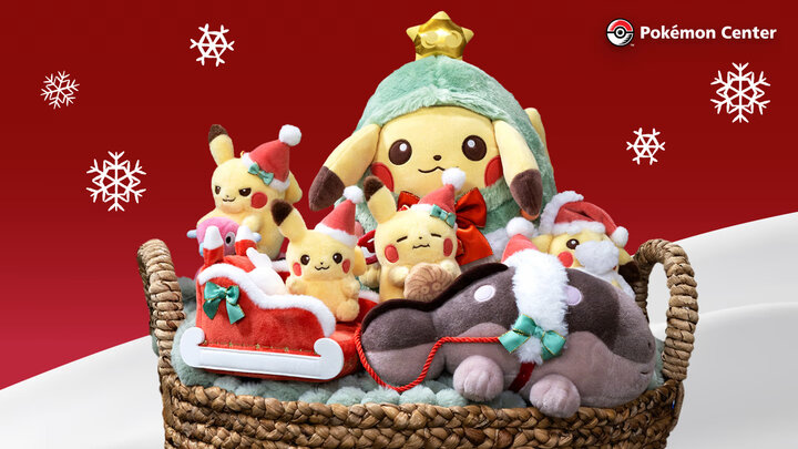 Pokémon Center reveals holiday Pikachu plush collection