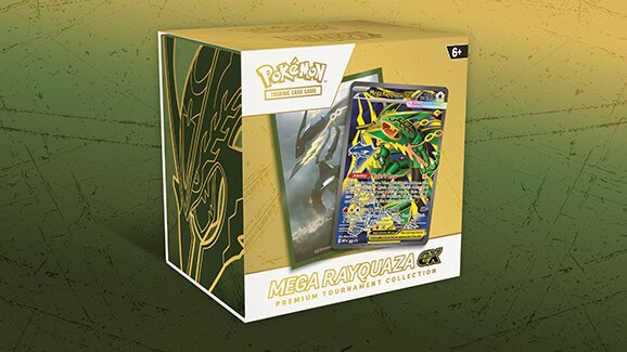 Pokémon TCG Mega Rayquaza ex Premium Tournament Collection launches Feb. 12